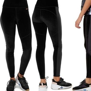 Sweaty betty black velvet athletic leggings